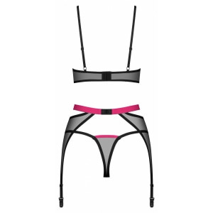 Set 3 Piese Obsessive Novenes Negru XS-S