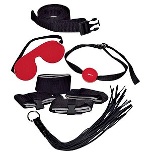 Set 8 Piese Bad Kitty Bondage Negru pe Denysa.ro