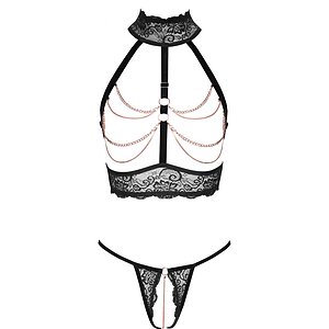 Set Abierta Fina Amethyst Negru M