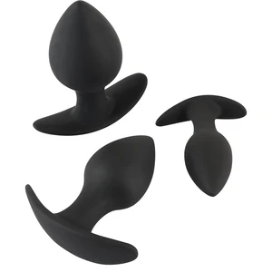 Set Anal Plug Black Velvets Trainer Negru Set Anal Plug Black Velvets Trainer Negru pe Denysa.ro