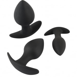 Set Anal Plug Black Velvets Trainer Negru pe Denysa.ro