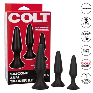 Set Anal Plug COLT Silicone Negru