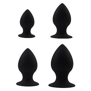 Set Anal Plug Fullness Anal Stuffer Negru pe Denysa.ro
