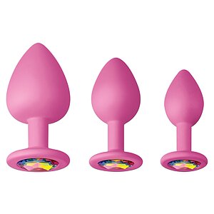 Set Anal Plug Glams Spades Trainer Roz pe Denysa.ro