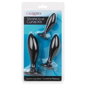 Set Anal Plug Silicone CalExotics Negru