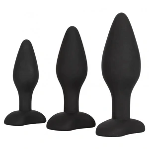 Set Anal Silicone Exerciser Negru Set Anal Silicone Exerciser Negru pe Denysa.ro