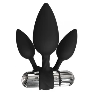 Set Anal Training Plugs Vibe Negru