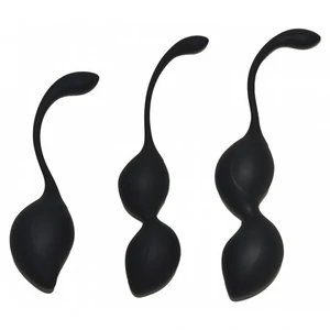 Set Bile Vaginale Geneva Kegel Negru pe Denysa.ro