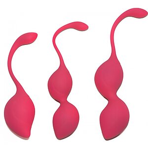 Set Bile Vaginale Rimba Geneva Kegel Training Roz pe Denysa.ro