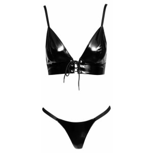 Set Black Level Vinyl Charlotte Negru pe Denysa.ro