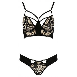 Set Lenjerie Model Victoria Negru Pentru Zi