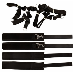 Set Cătușe Fetish Wraparound Mattress Negru