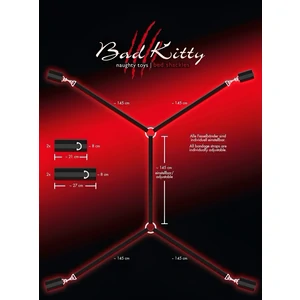 Set Cătușe Mâini Și Glezne Bed Shackles Negru