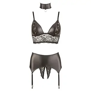 Set Cottelli Collection Adaline Negru XL