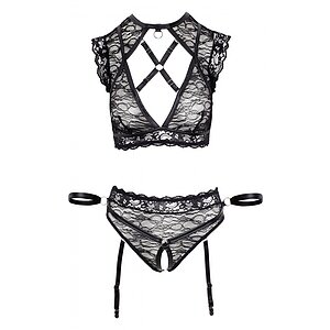 Set Cottelli Collection Lucille Negru pe Denysa.ro