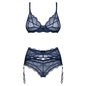 Set Cu Portjartier Obsessive Nightly Albastru pe Denysa.ro