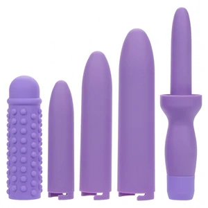 Set Dilatatoare Reîncărcabile 4 Mărimi + Manșon, 10 Moduri Mov pe Denysa.ro