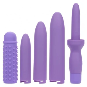 Set Dilatatoare Reîncărcabile 4 Mărimi + Manșon, 10 Moduri Mov pe Denysa.ro