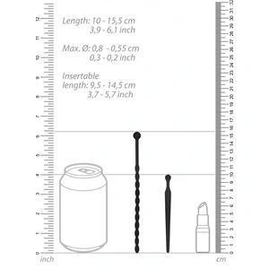 Set Dilatator Beginners Silicone Plug Negru