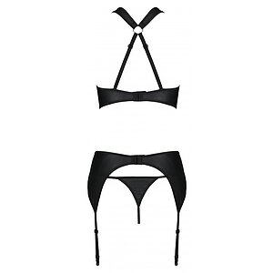 Set Din Piele Passion Amanda Negru S-M