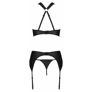 Set Din Piele Passion Hima Negru S-M