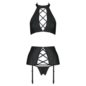 Set Din Piele Passion Nancy Negru Set Din Piele Passion Nancy Negru pe Denysa.ro
