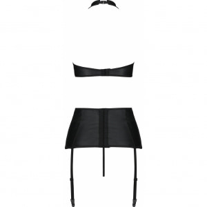 Set Din Piele Passion Nancy Negru L-XL