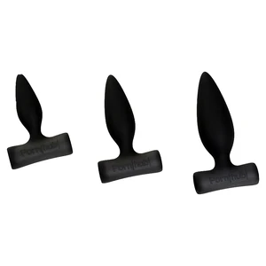Set Dopuri Anale Cu Vibrații Negru