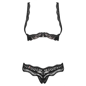 Set Decupat Obsessive Luvae Negru L-XL