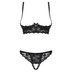 Set Fără Cupe Obsessive Letica Negru Set Fără Cupe Obsessive Letica Negru pe Denysa.ro