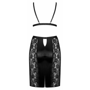 Set Fustă Și Sutien Obsessive Blanita Negru S-M