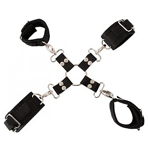 Set Bondage Cu Curele Nailon Si Catarame Metalice