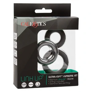 Set Inele Link Up Ultra Soft Supreme Negru