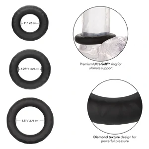 Set Inele Link Up Ultra Soft Supreme Negru
