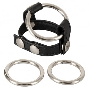Set Inele Penis Leather Strap Negru Set Inele Penis Leather Strap Negru pe Denysa.ro