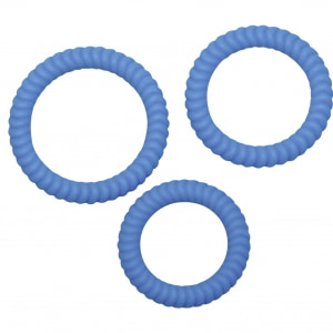 Set Inele Penis Love 3 Rings Albastru pe Denysa.ro