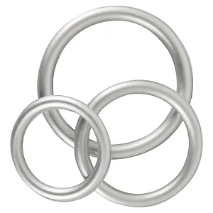 Jucarie Sexuala Barbati Set Inele Penis Metallic Argintiu