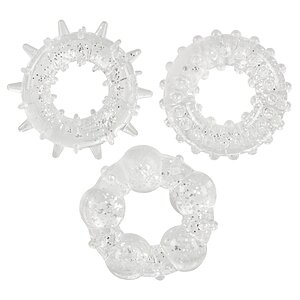 Set Inele Penis Stardust Love Rings Transparent pe Denysa.ro