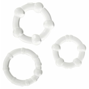 Set Inele Penis Transparent Silicon 3 Dimensiuni