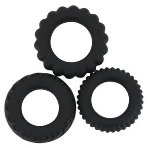 Set Inele Penis Titan 3 în 1 Silicone Negru Set Inele Penis Titan 3 în 1 Silicone Negru pe Denysa.ro