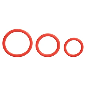 Set Inele Penis Tri-Rings Rosu