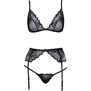 Set Kissable Evelyn Negru pe Denysa.ro