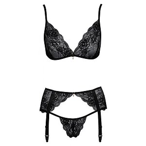 Set Kissable Midnight Fever Negru L-XL
