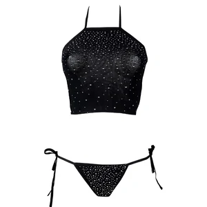 Set Le Desir Festive Rhinestone Negru pe Denysa.ro