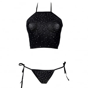 Set Le Desir Festive Rhinestone Negru Set Le Desir Festive Rhinestone Negru pe Denysa.ro