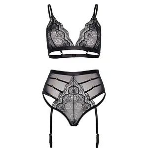 Set Leg Avenue Ariella Lace Negru M