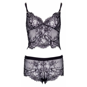 Set Leg Avenue Eyelash Lace Negru Set Leg Avenue Eyelash Lace Negru pe Denysa.ro