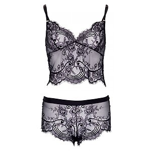 Set Leg Avenue Eyelash Lace Negru S