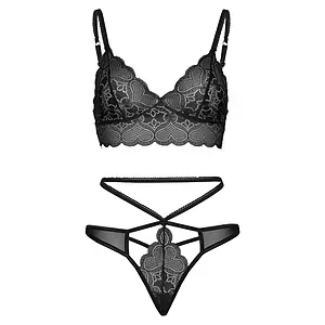 Set Leg Avenue Karla Negru S-M