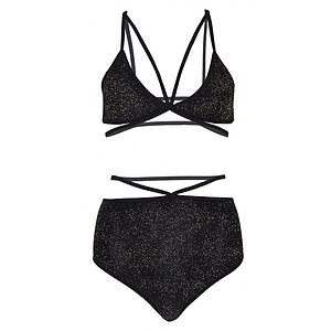 Set Leg Avenue Lurex Opaque Negru pe Denysa.ro